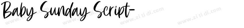 Baby Sunday Script字体转换 Baby Sunday Script字体转换